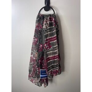 West Loop Womens Scarf Red & Gray‎ 75x30